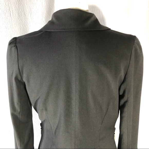 Tulle Gray Lightweight Wool Blend Blazer - Picture 7 of 8